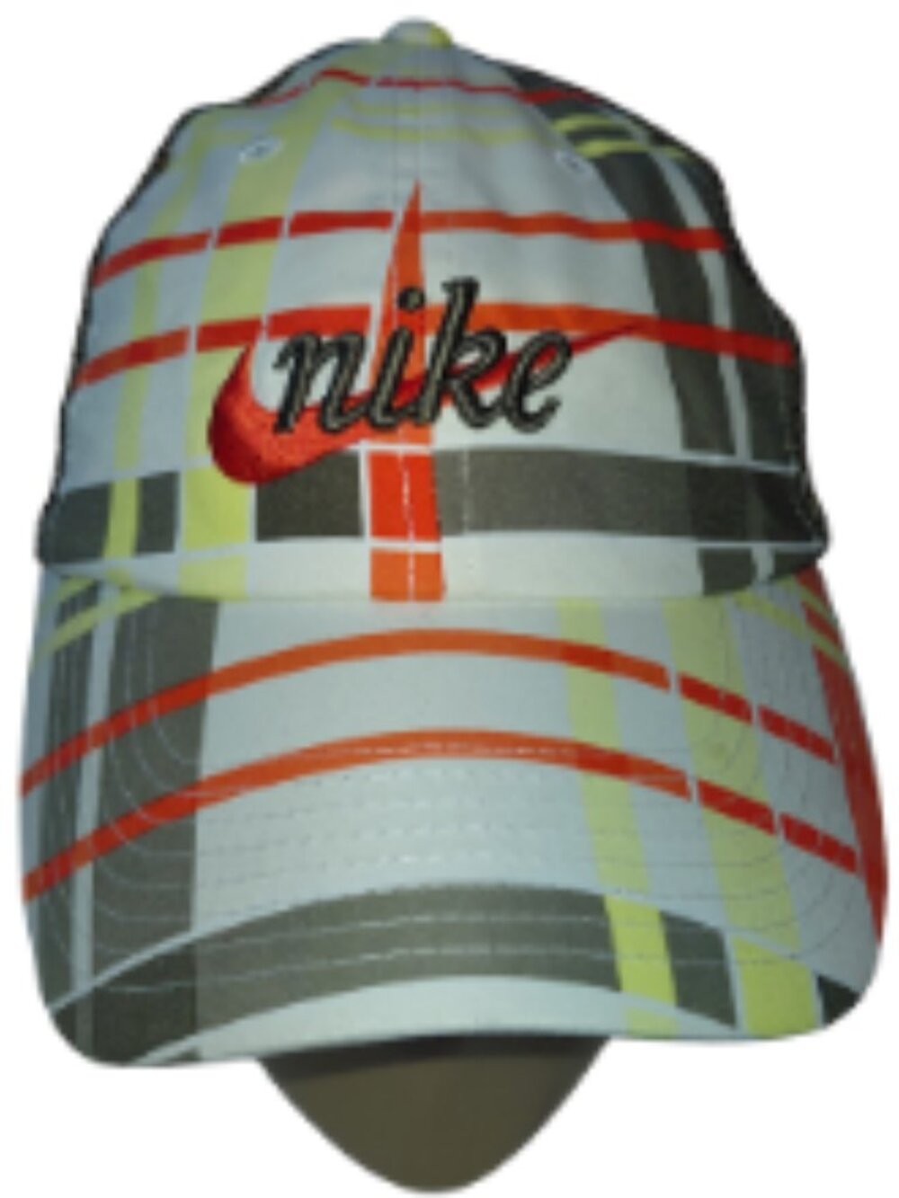 Nike Golf Plaid Mesh Trucker Hat Retro Snapback Multicolor Cap